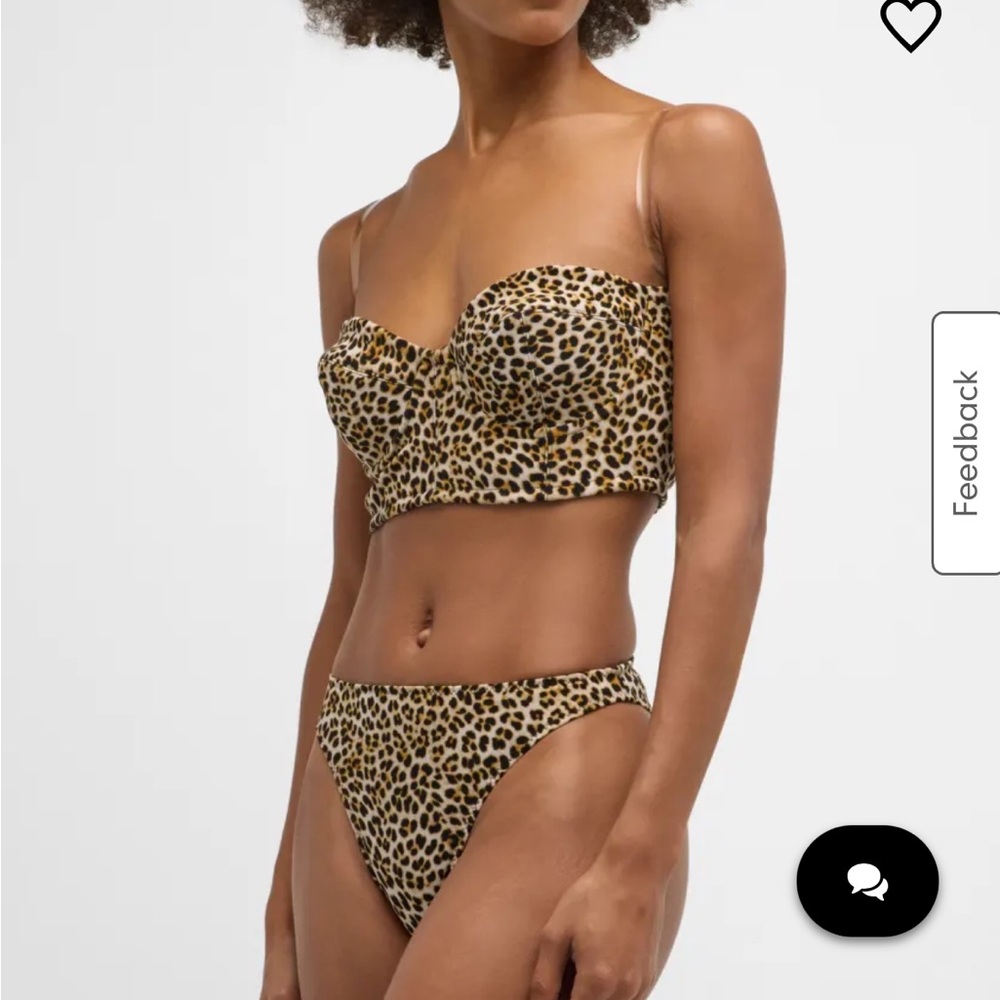 Norma kamali leopard bikini
